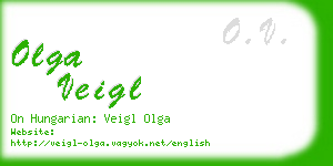 olga veigl business card